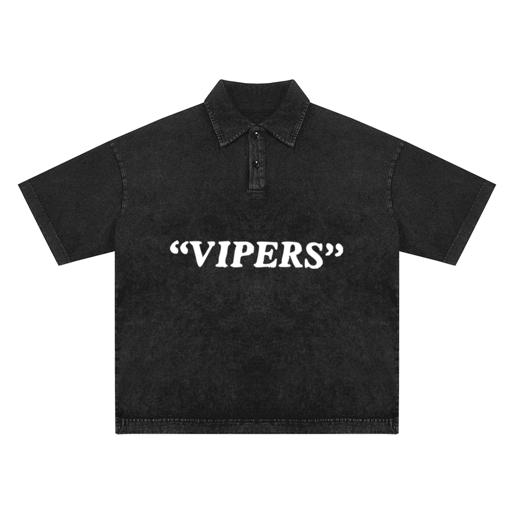 Heavyweight Snow-Washed Polo T-Shirt