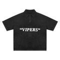 Heavyweight Snow-Washed Polo T-Shirt
