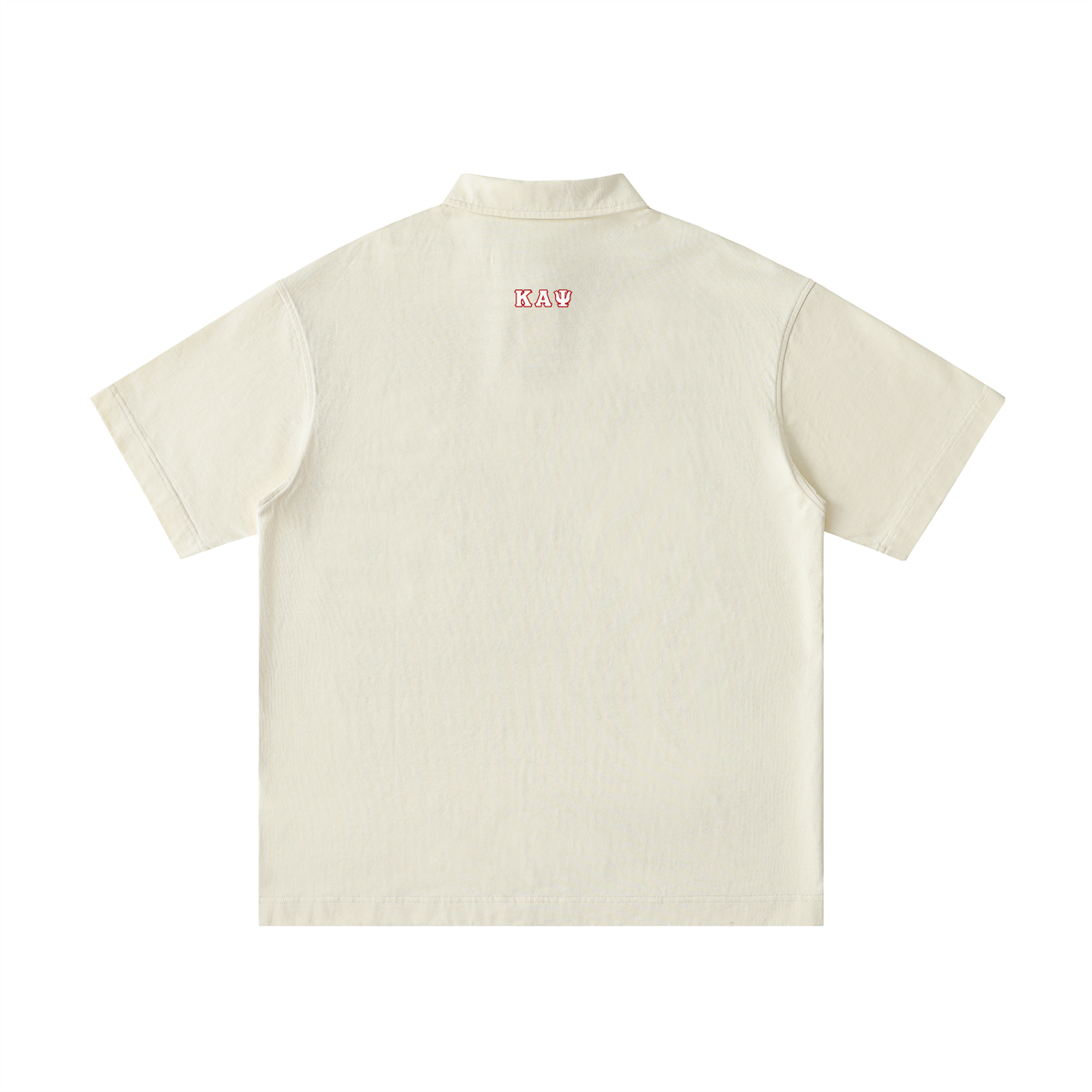 DOA 10 Year Logo Loose Cotton Short-Sleeve Polo Shirt