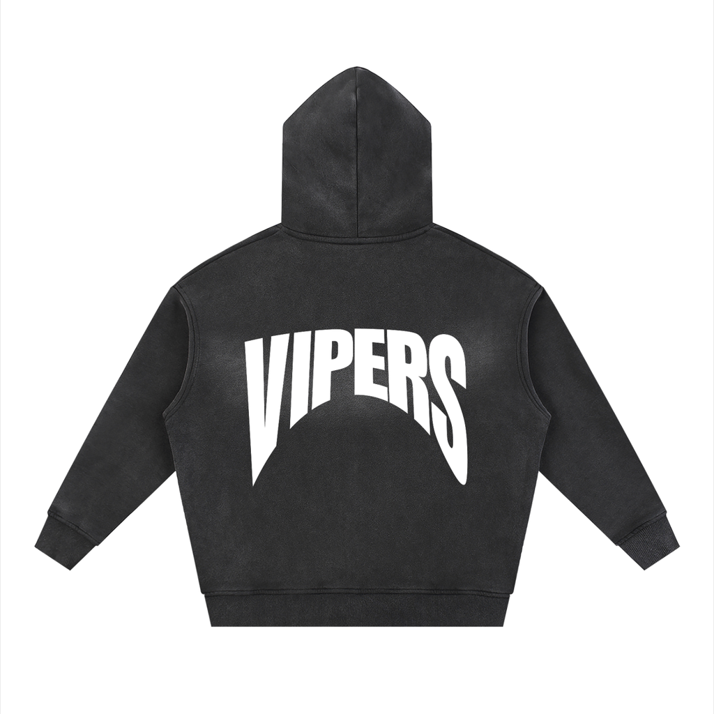 1921 Sunfade Two-way Zipper Boxy Fleece Hoodie