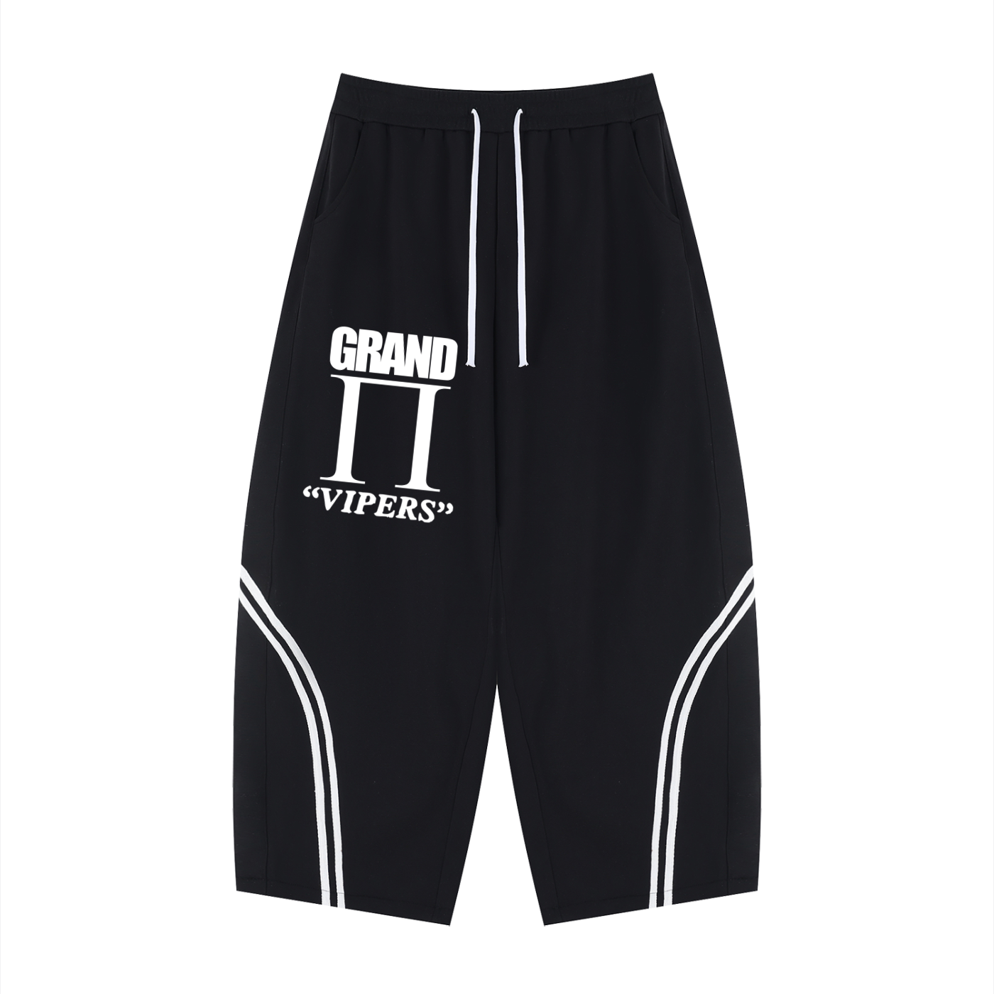 Unisex Wide Leg Piping Sweatpants