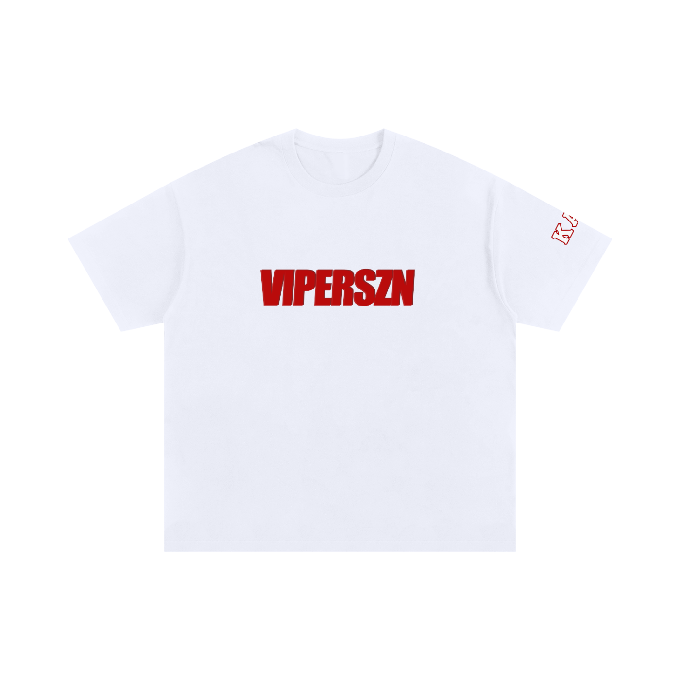 BANNED VIPERSZN Oversized Cotton T-Shirt (White)