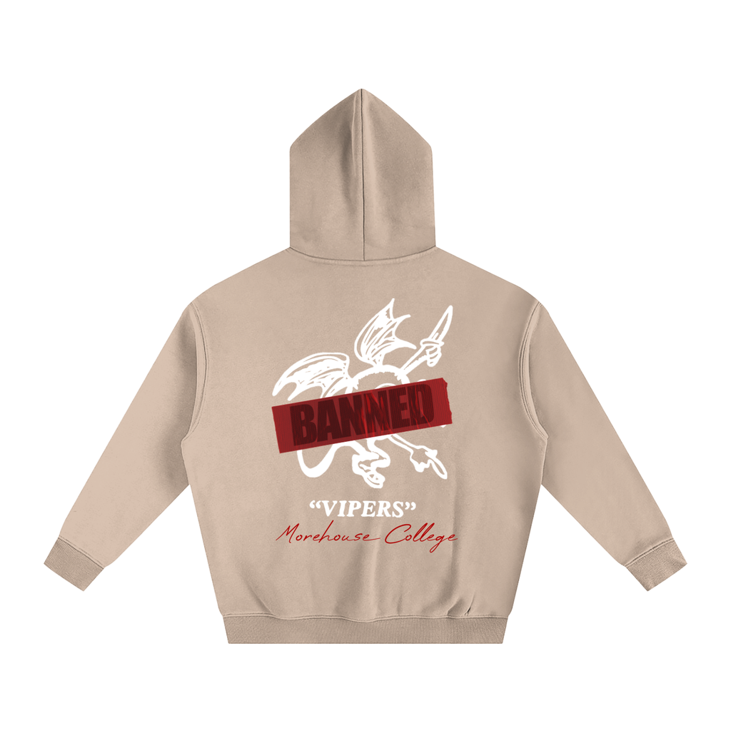 BANNED Lettered Oversize Fleeced Hoodie