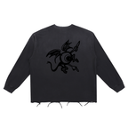 "Vipers" Raw Edge Cotton T-Shirt (Snow Wash)