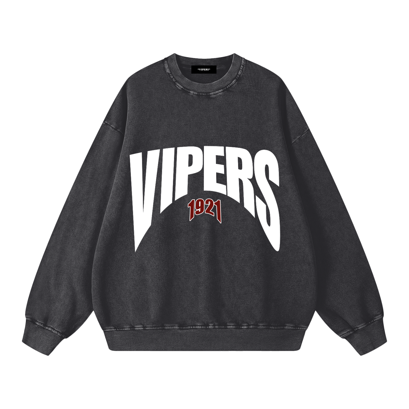 VIPERS Snow Washed Oversized Sweatshirt