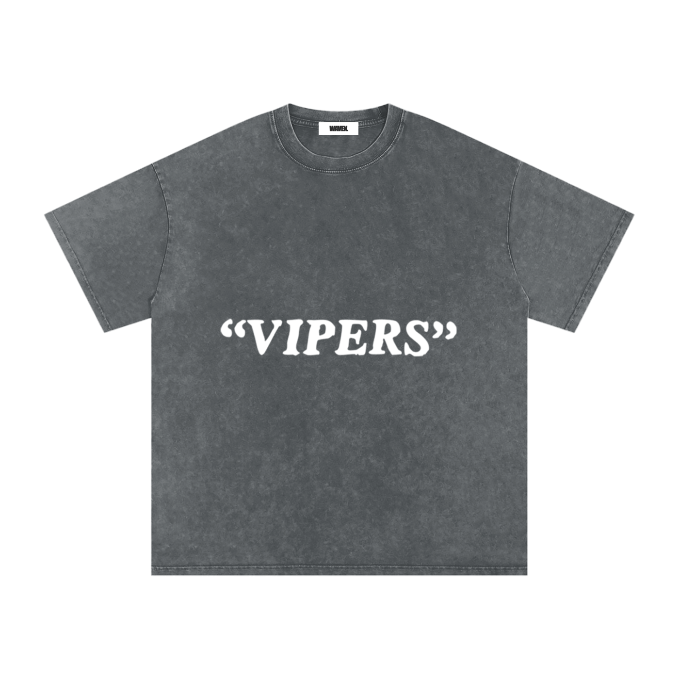"DOA VIPERS" (Snow Washed) Oversized Cotton T-Shirt