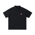 DOA 10 Year Logo Loose Cotton Short-Sleeve Polo Shirt