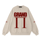 Grand Pi Oversized Sweatshirt (Apricot Snow Washed)