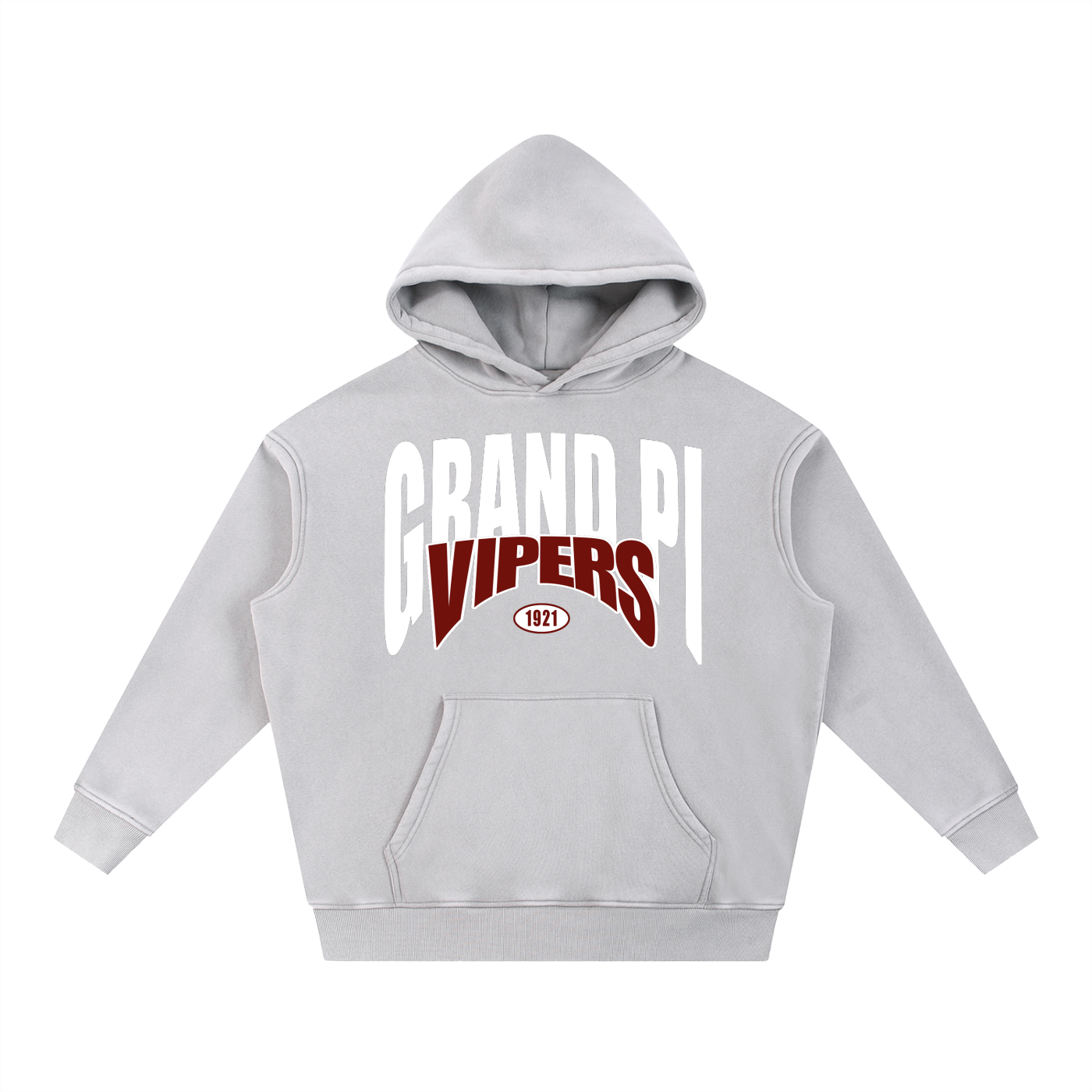 Grand Pi Snow Wash Fleece Oversize Hoodie