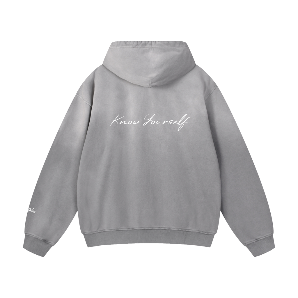 "Know yourself" Sunfade Oversized Hoodie
