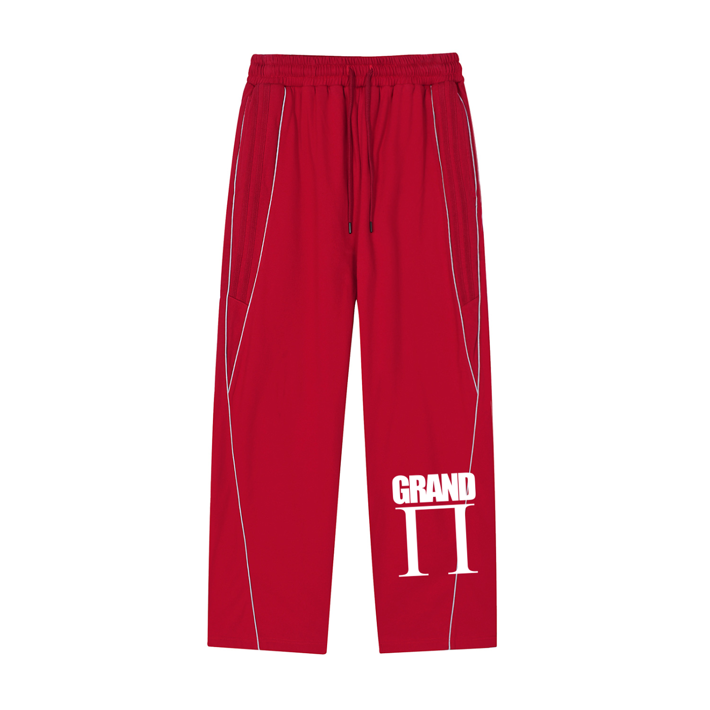 Reflection Striped Straight-Leg Sweatpants