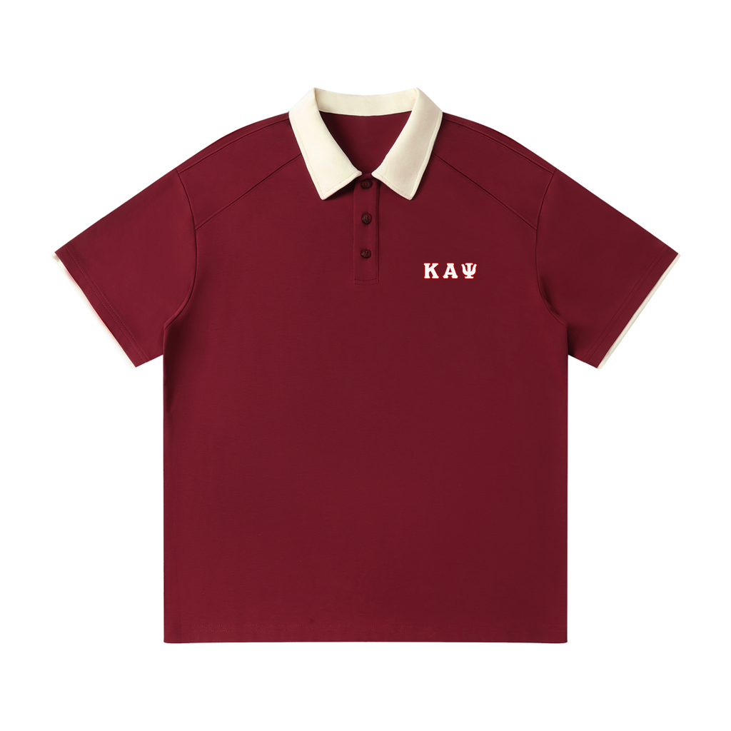 KAPsi Collar Raglan Polo Shirt
