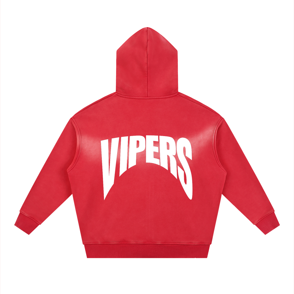 1921 Sunfade Two-way Zipper Boxy Fleece Hoodie