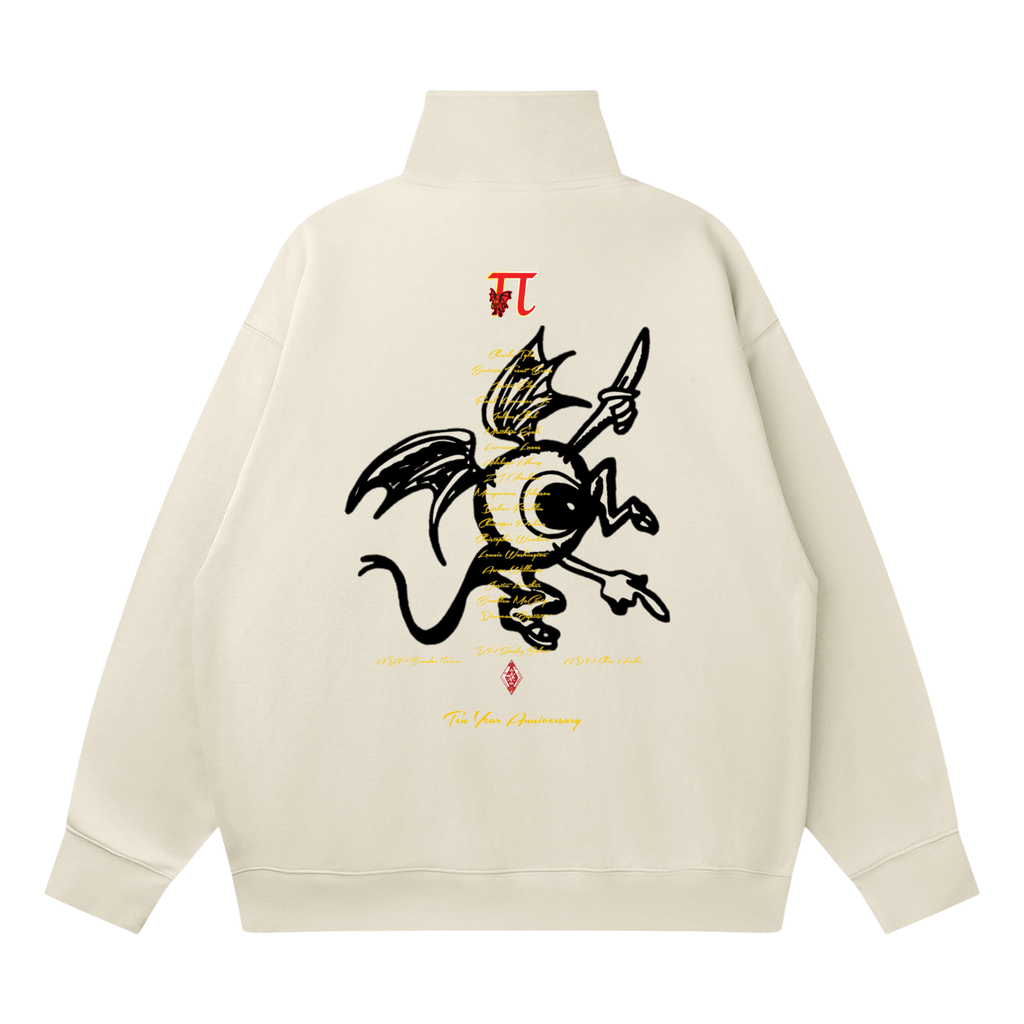 10 Year DOA Quarter-Zip Drop Shoulder Sweatshirt