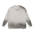 "Vipers" Ripped Crewneck sweater (Black and Grey)