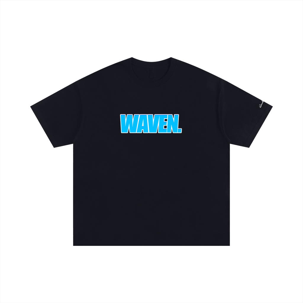 Can't Swim Yet Oversized Cotton T-Shirt (Black)