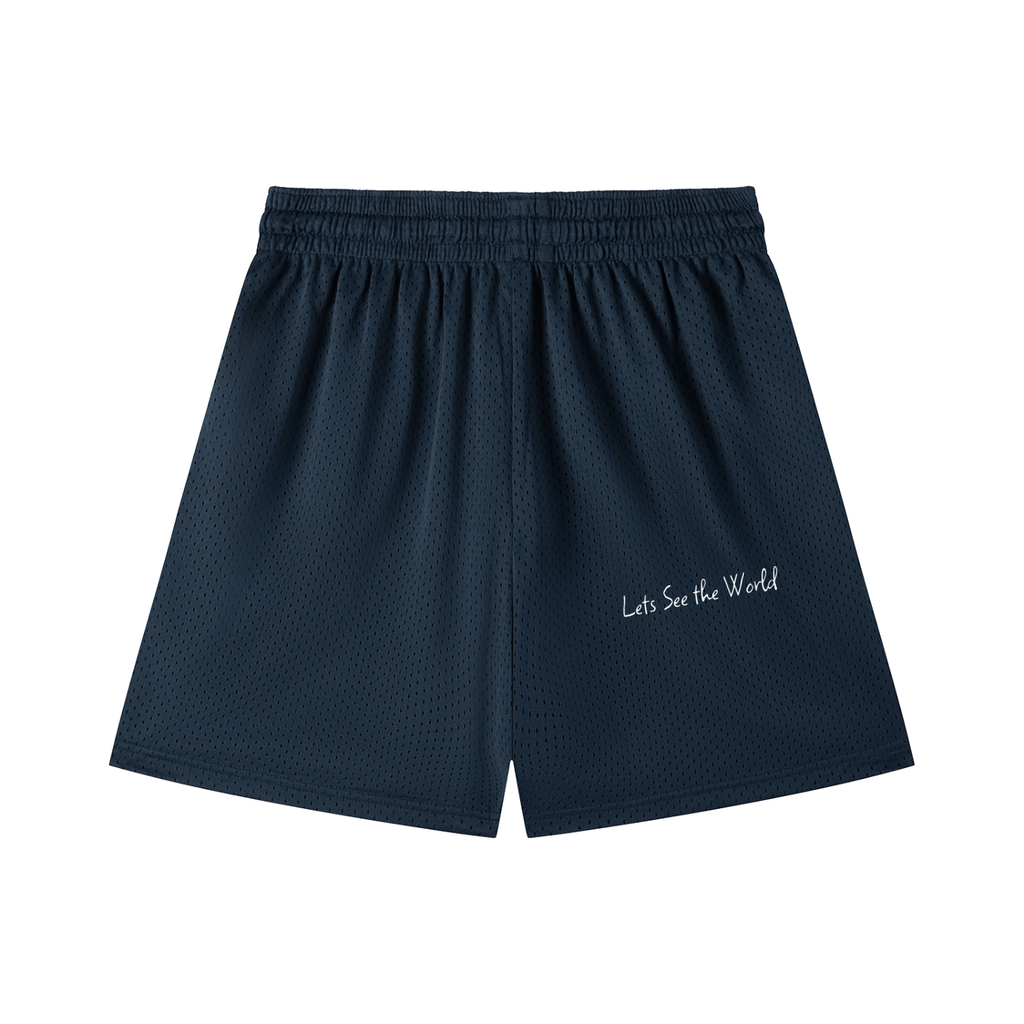 WAVE KING Mesh Drawstring Shorts