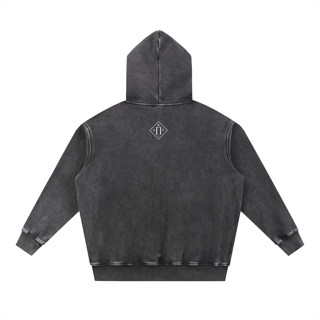 Grand Pi Snow Wash Fleece Oversize Hoodie
