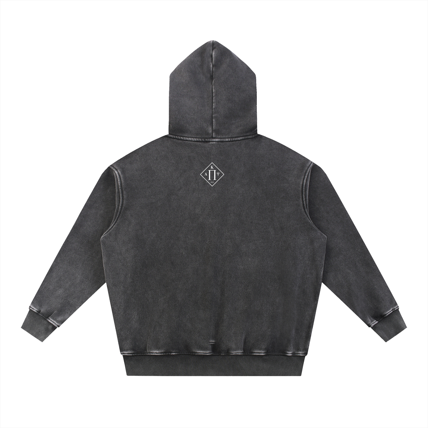 Grand Pi Snow Wash Fleece Oversize Hoodie
