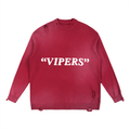 "Vipers" Ripped Crewneck sweater