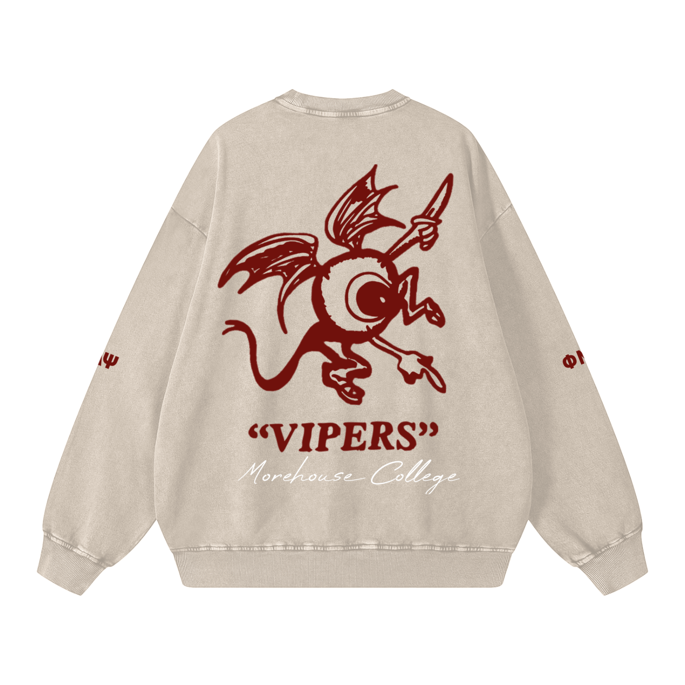 Grand Pi Oversized Sweatshirt (Apricot Snow Washed)