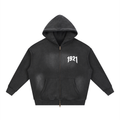 1921 Sunfade Two-way Zipper Boxy Fleece Hoodie