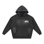 1921 Sunfade Two-way Zipper Boxy Fleece Hoodie