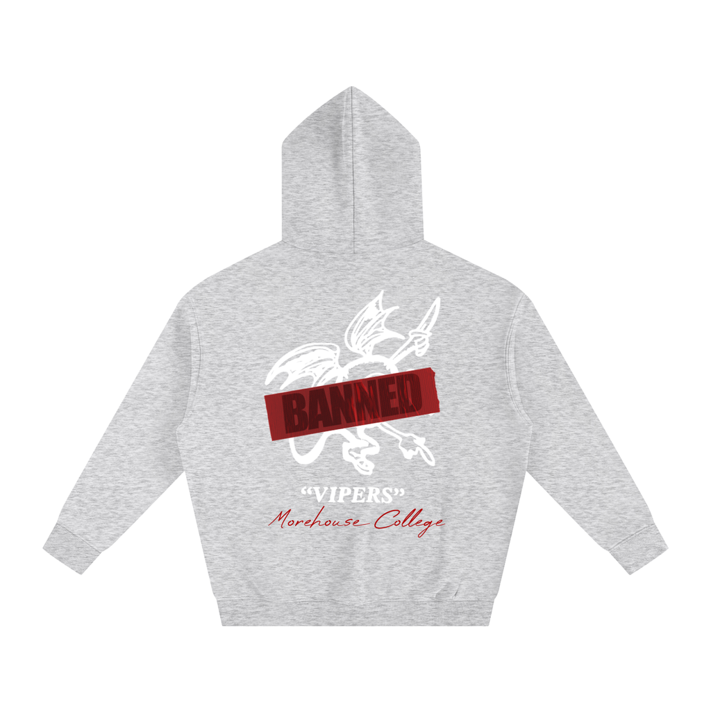 BANNED Lettered Oversize Fleeced Hoodie