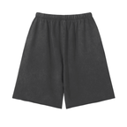 "Grand Pi Vipers" Snow Washed Raw Hem Shorts