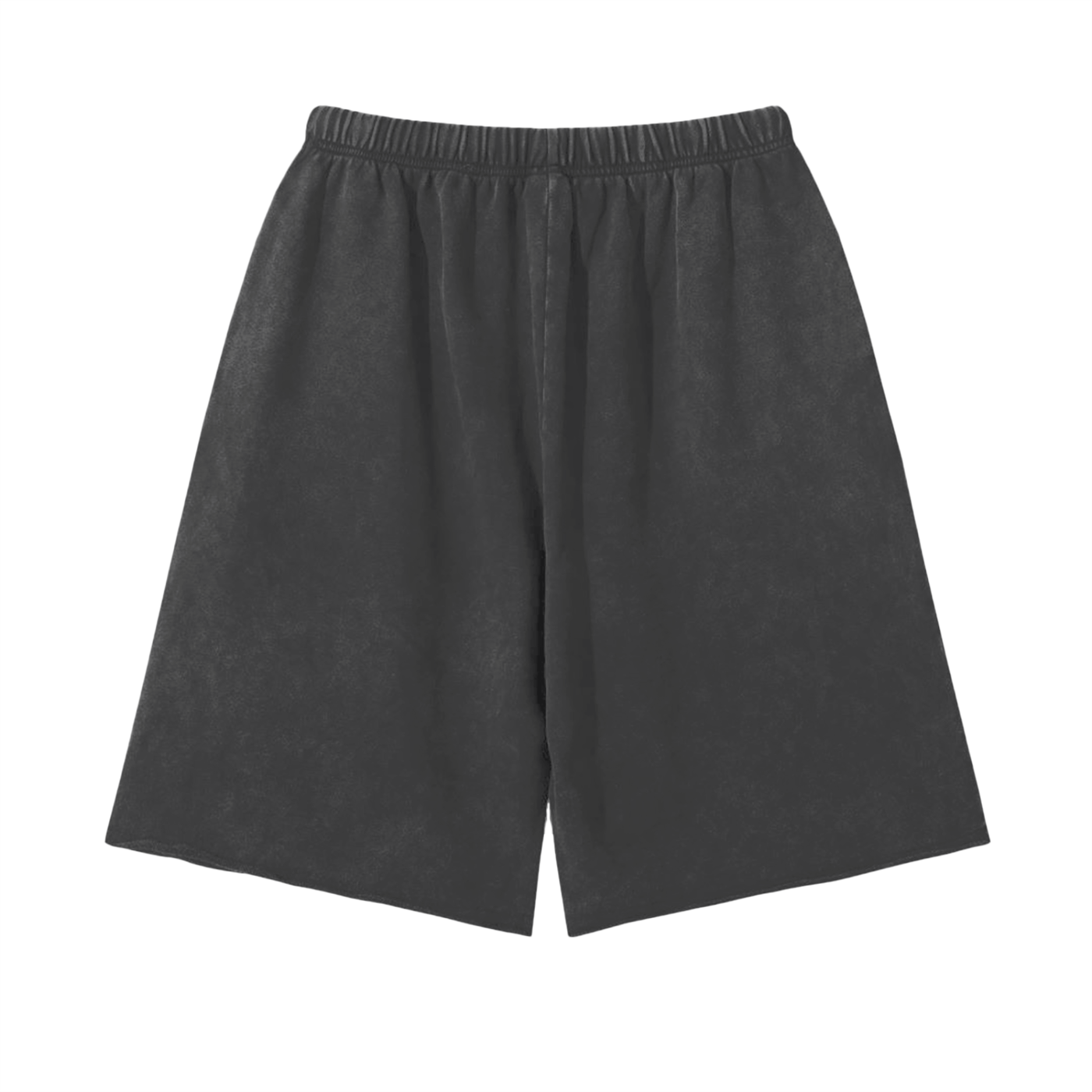 "Grand Pi Vipers" Snow Washed Raw Hem Shorts