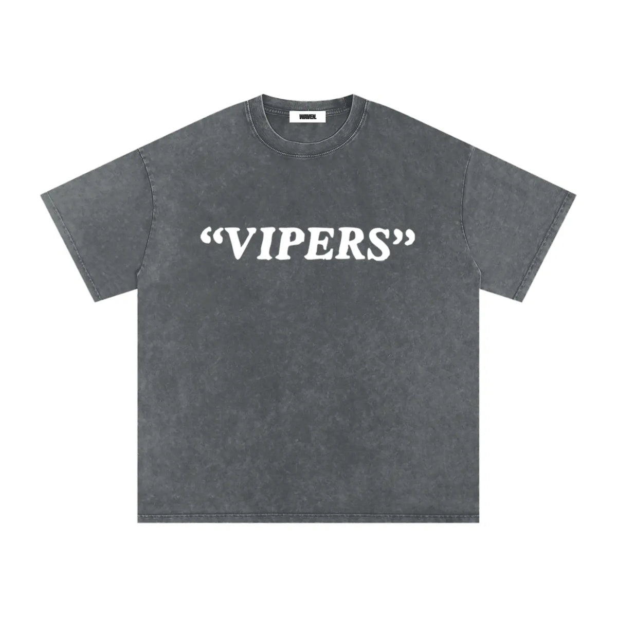 "DOA VIPERS" (Snow Washed) Oversized Cotton T-Shirt