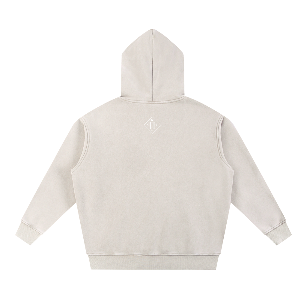 Grand Pi Snow Wash Fleece Oversize Hoodie