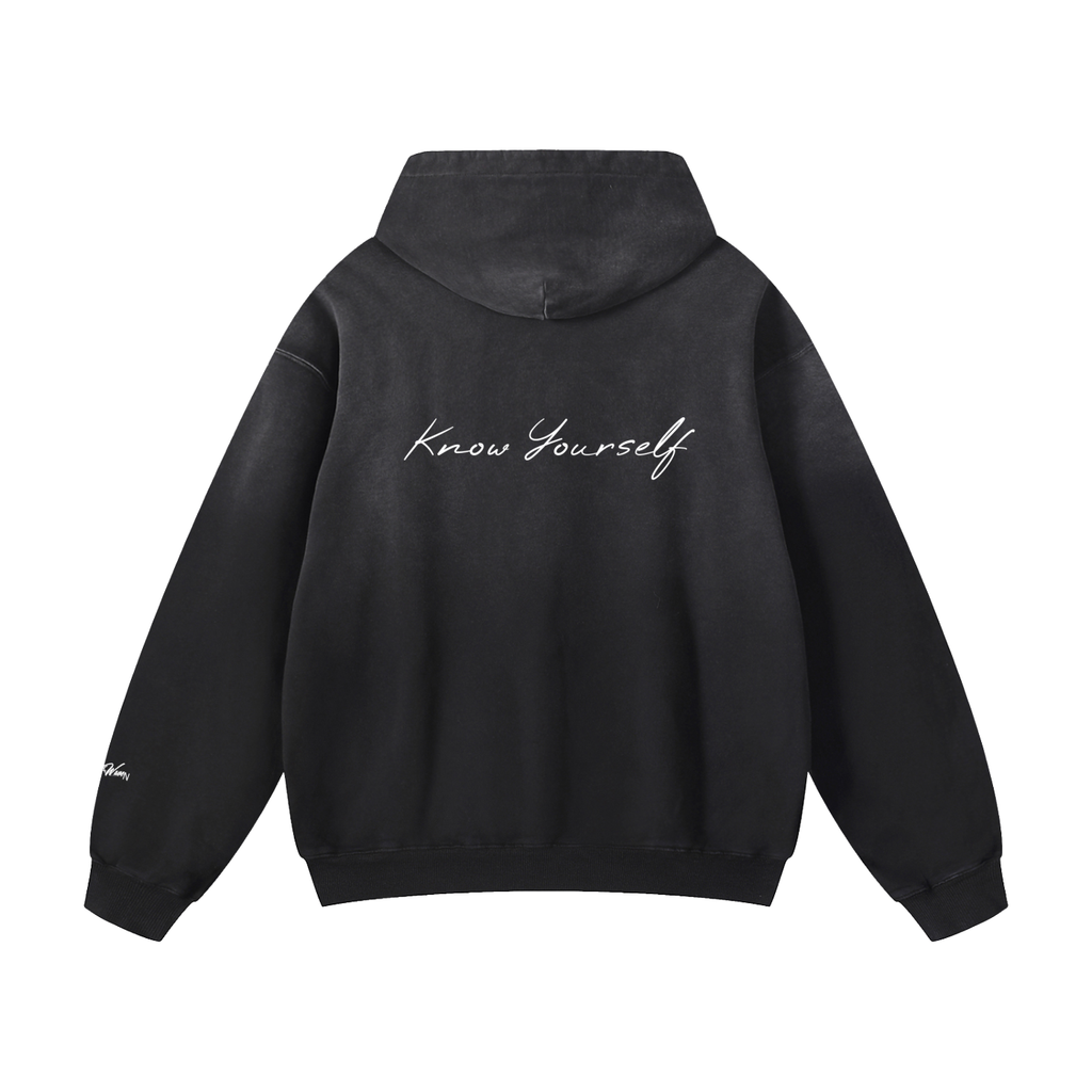 "Know yourself" Sunfade Oversized Hoodie