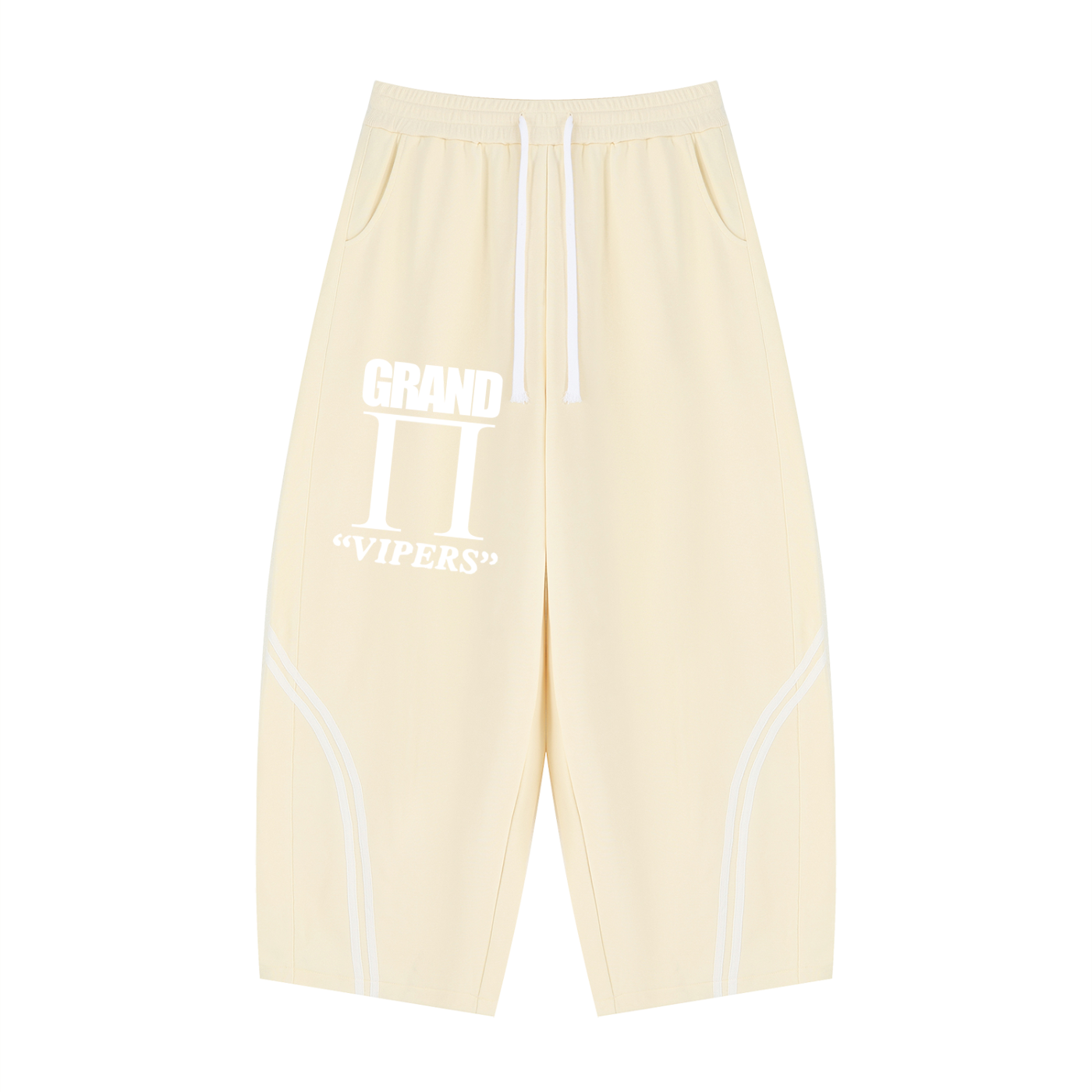 Unisex Wide Leg Piping Sweatpants