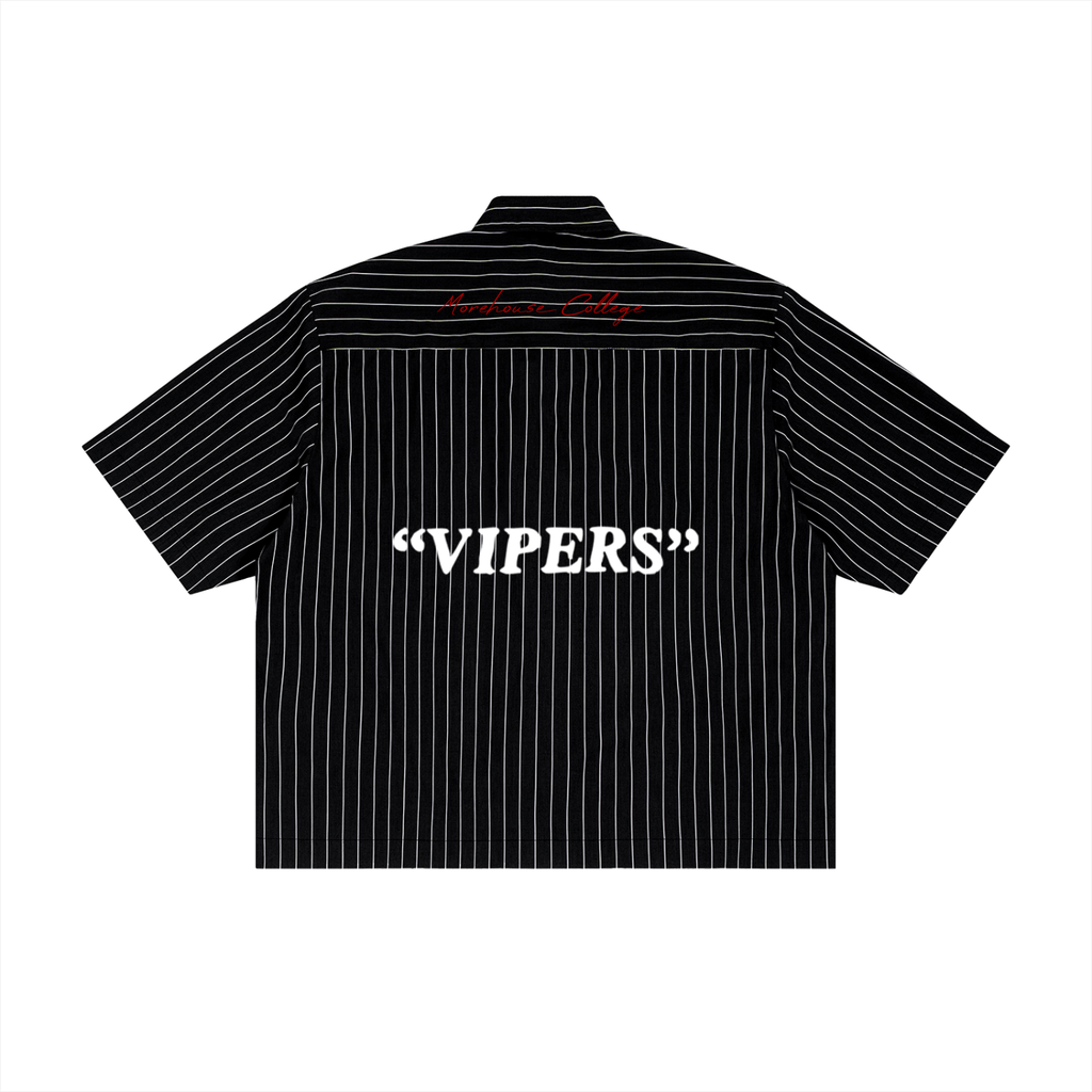 "1921" Striped Boxy Button-Up Shirt