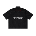 "1921" Striped Boxy Button-Up Shirt