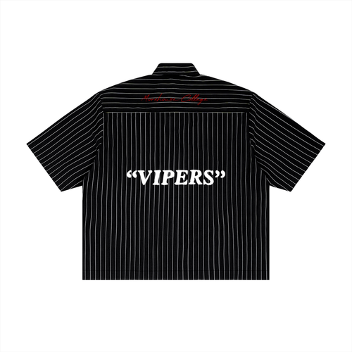"1921" Striped Boxy Button-Up Shirt