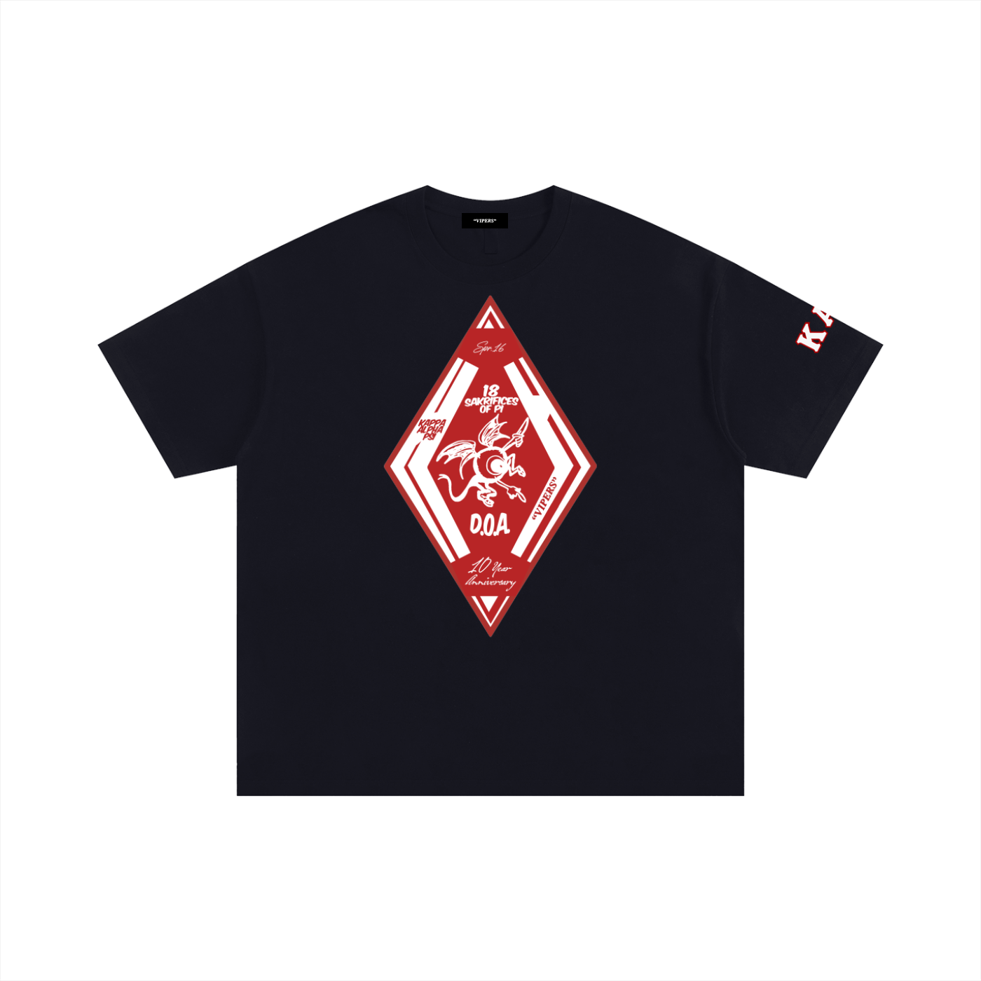 DOA Black Boi Tee Oversized Cotton T-Shirt (Black)