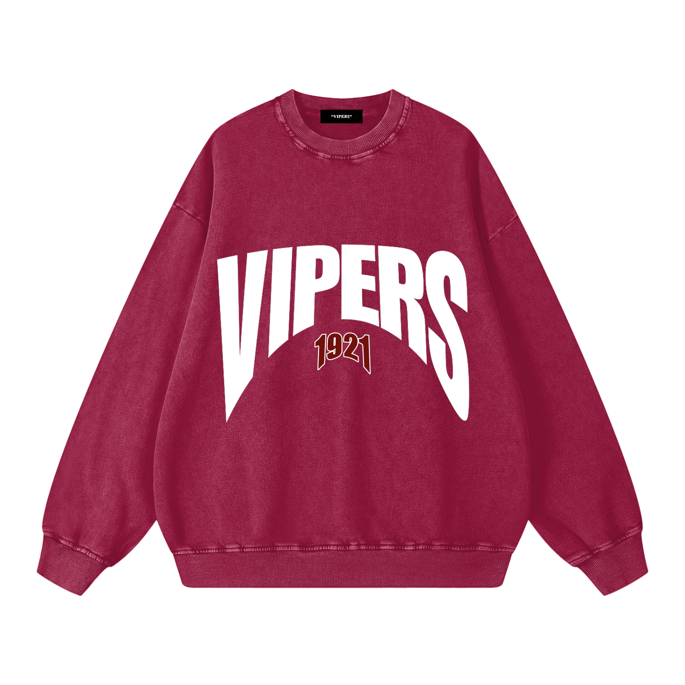 VIPERS Snow Washed Oversized Sweatshirt