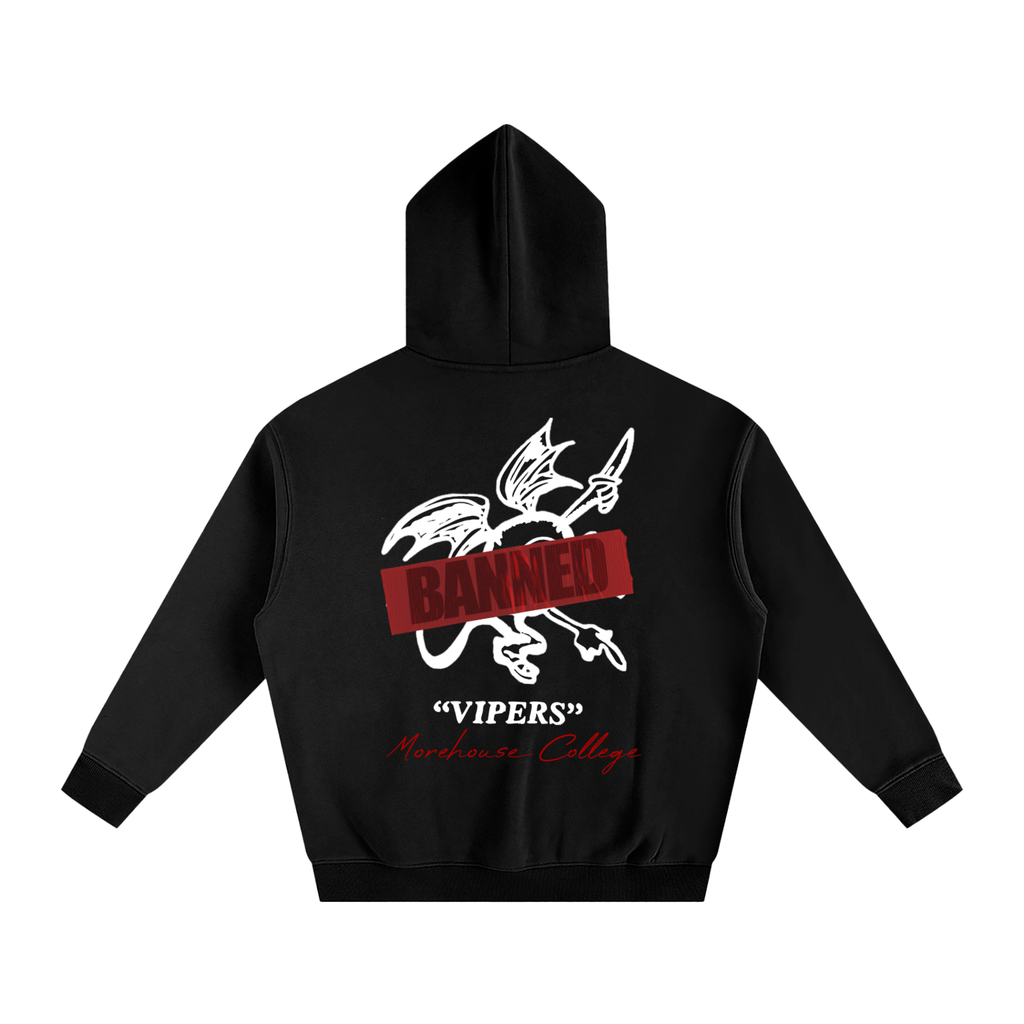 BANNED Lettered Oversize Fleeced Hoodie