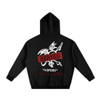 BANNED Lettered Oversize Fleeced Hoodie