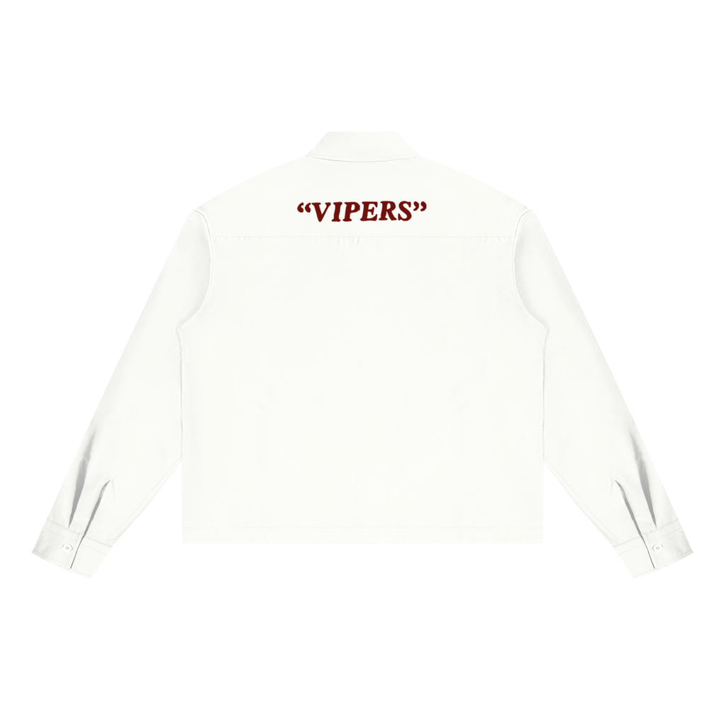 White Button Down Boxy Long Sleeve Shirt