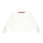 White Button Down Boxy Long Sleeve Shirt
