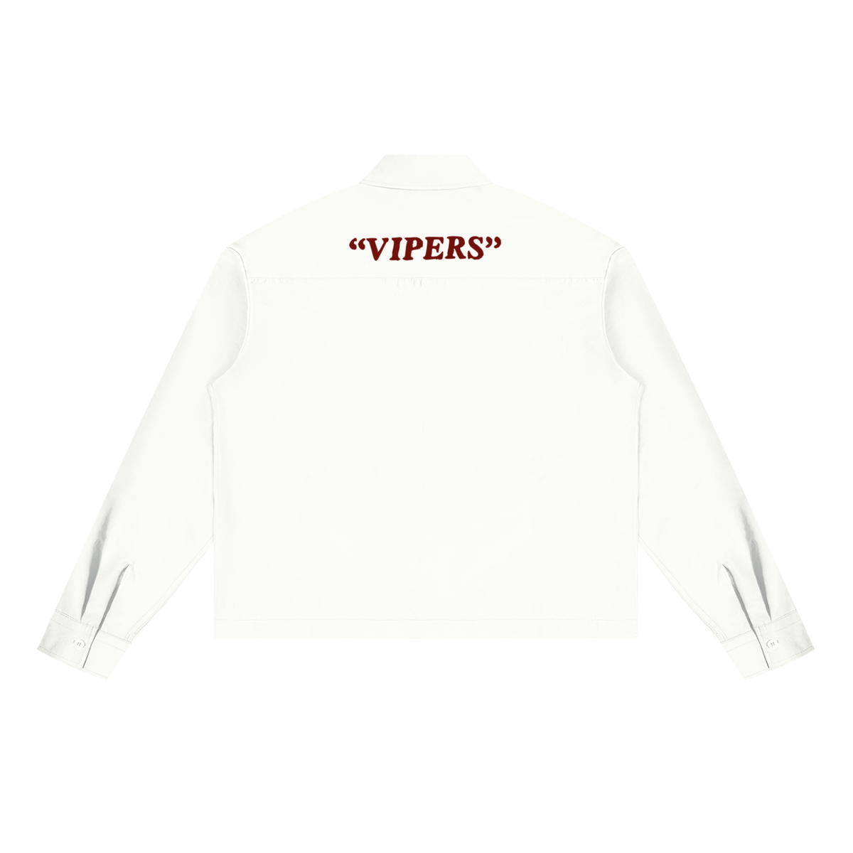 White Button Down Boxy Long Sleeve Shirt