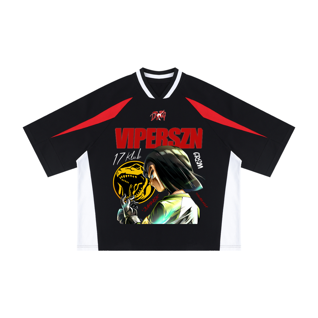 AD17  Color Block V-Neck T-Shirt