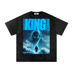 "KING-V1" (Snow Washed) Oversized Cotton T-Shirt