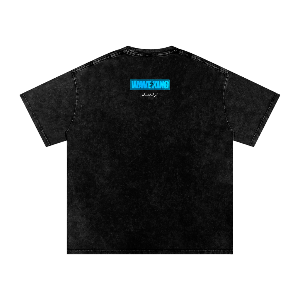 "KING-V2" (Snow Washed) Oversized Cotton T-Shirt