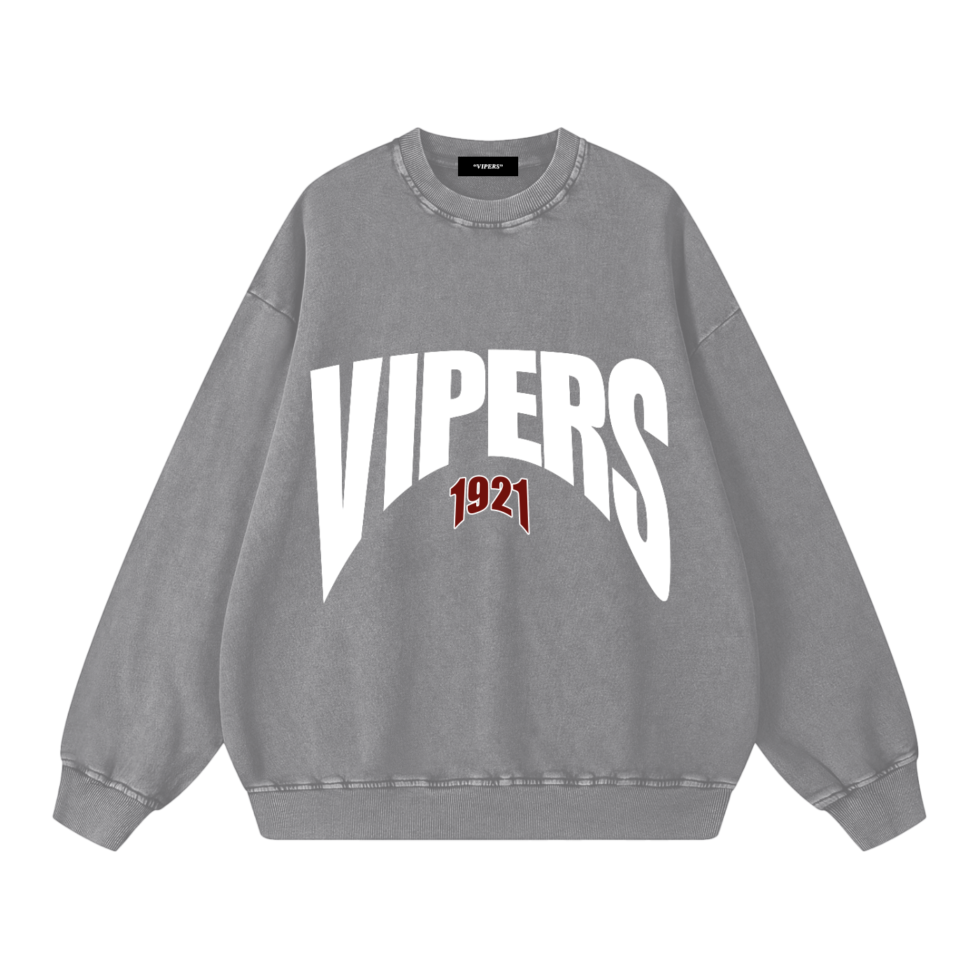 VIPERS Snow Washed Oversized Sweatshirt