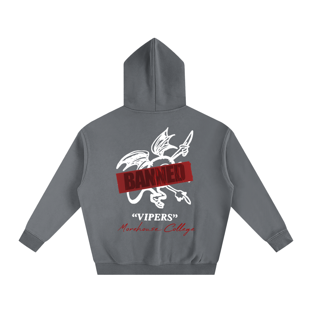 BANNED Lettered Oversize Fleeced Hoodie