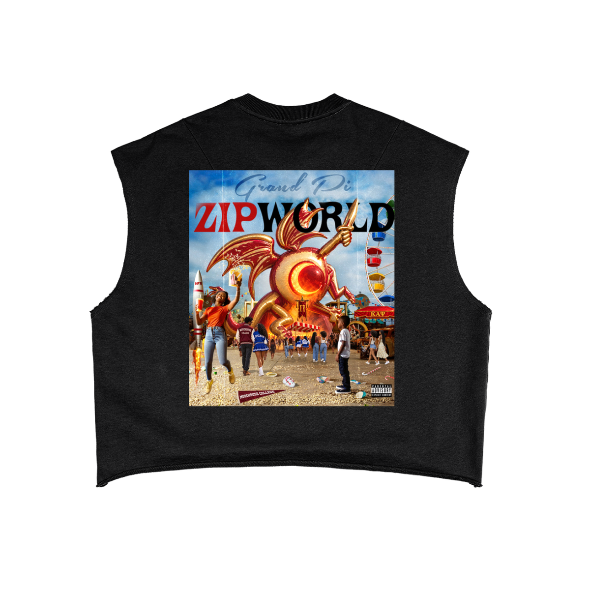 ZIPWORLD (House of knowledge) French Terry Boxy Tank Top